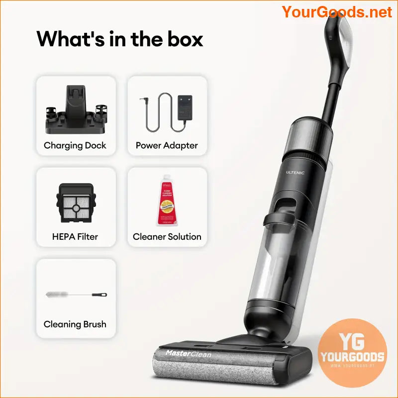 Elite Cordless Vacuum Mop with LCD Self Cleaning - YourGoods Online Shop