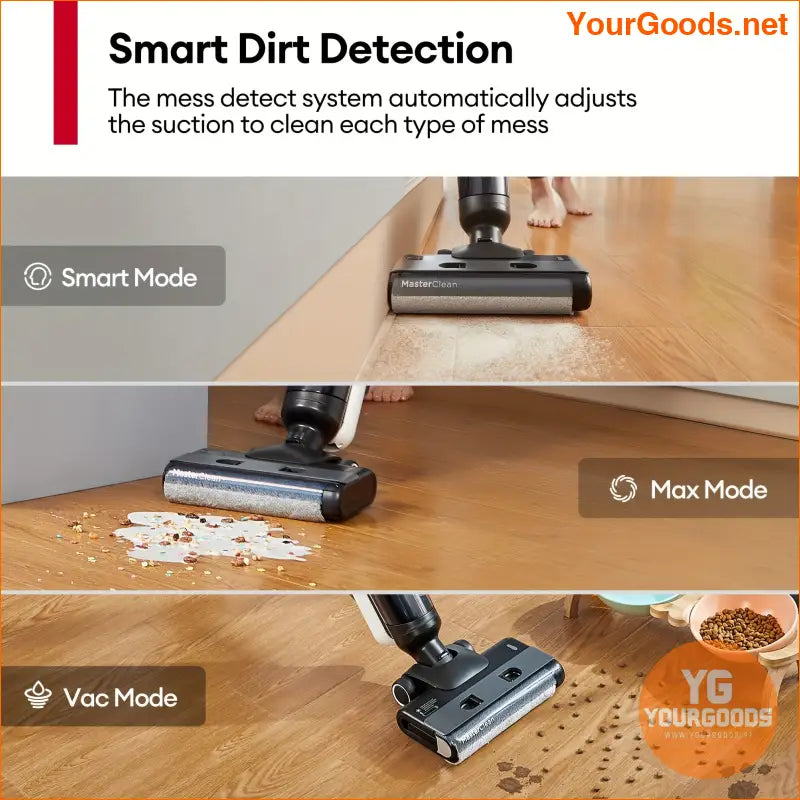 Elite Cordless Vacuum Mop with LCD Self Cleaning - YourGoods Online Shop