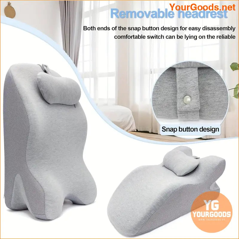 Ergonomic Memory Foam Wedge Pillow with Headrest - YourGoods Online Shop