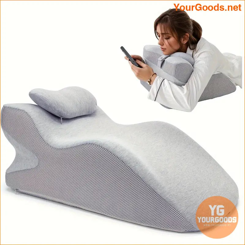 Ergonomic Memory Foam Wedge Pillow with Headrest - YourGoods Online Shop