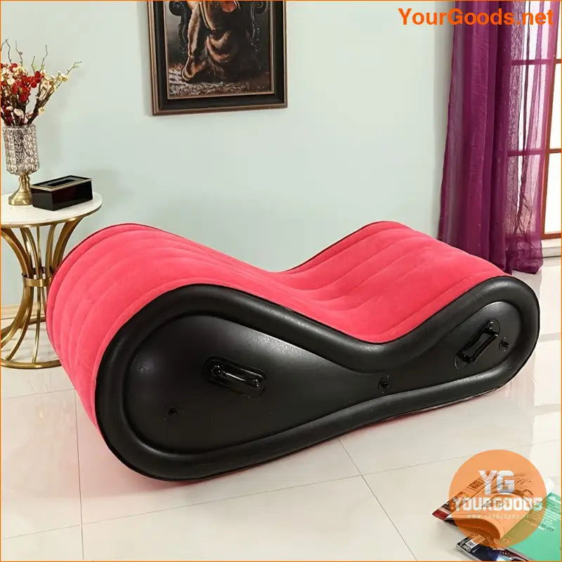 Ergonomic SCurve Inflatable BDSM Sofa with Cuff Kit - YourGoods Online Shop