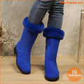 European Design Womens Plush Cuff MidCalf Winter Boots - YourGoods Online Shop