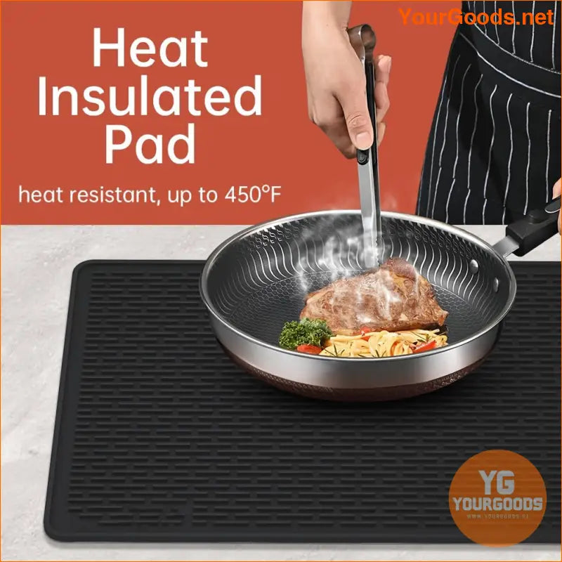 Extra Large Black Silicone Stove Top Protector Mat - YourGoods Online Shop