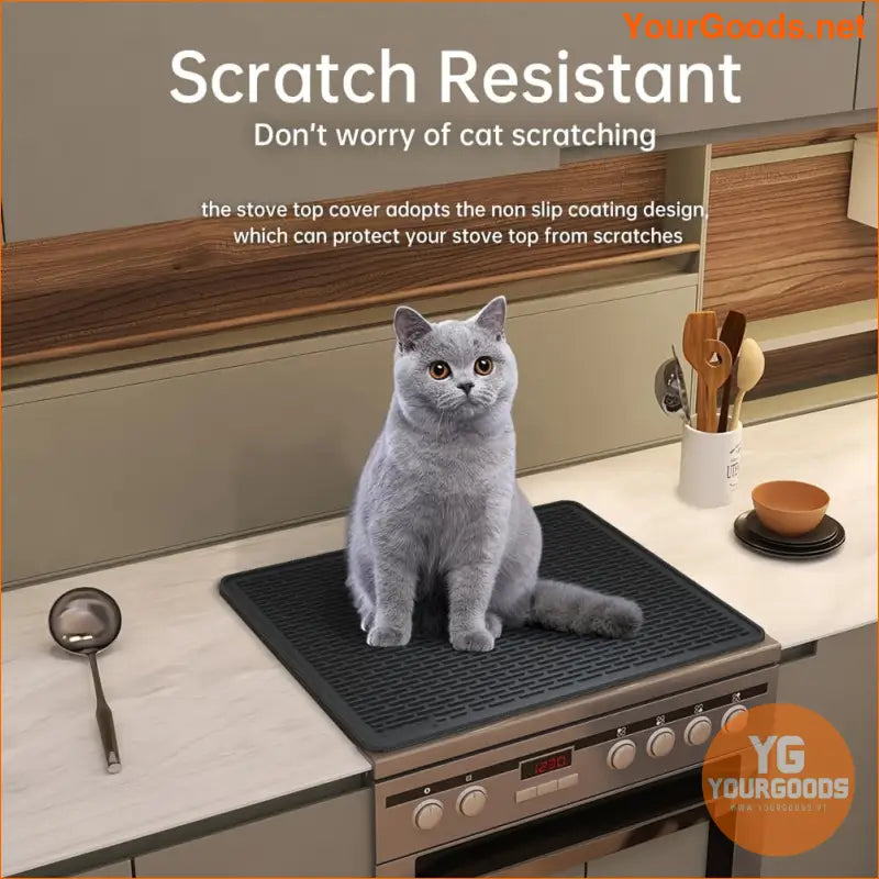 Extra Large Black Silicone Stove Top Protector Mat - YourGoods Online Shop