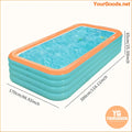 ExtraLarge Durable Inflatable Pool for Summer Fun - YourGoods Online Shop