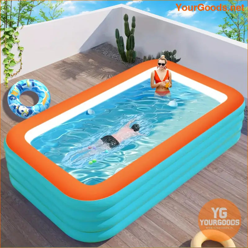 ExtraLarge Durable Inflatable Pool for Summer Fun - YourGoods Online Shop