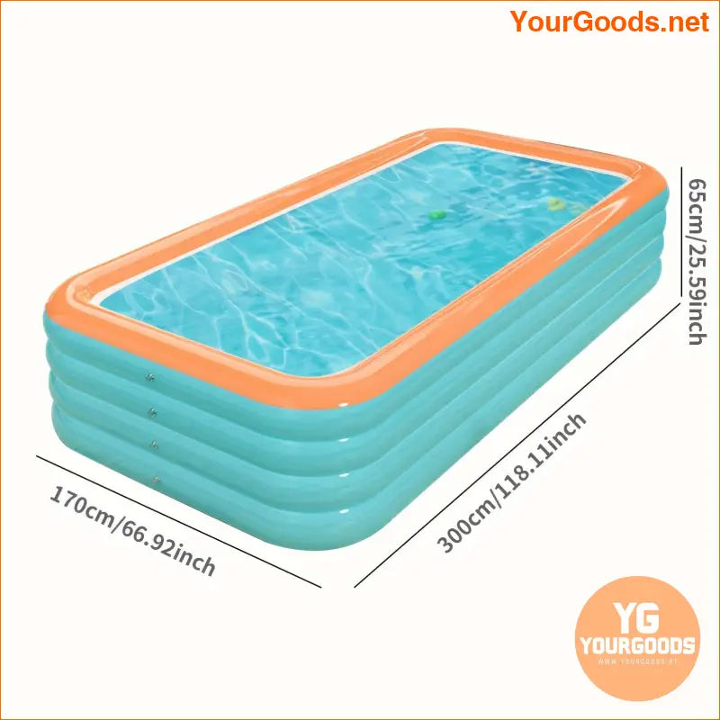 ExtraLarge Durable Inflatable Pool for Summer Fun - YourGoods Online Shop