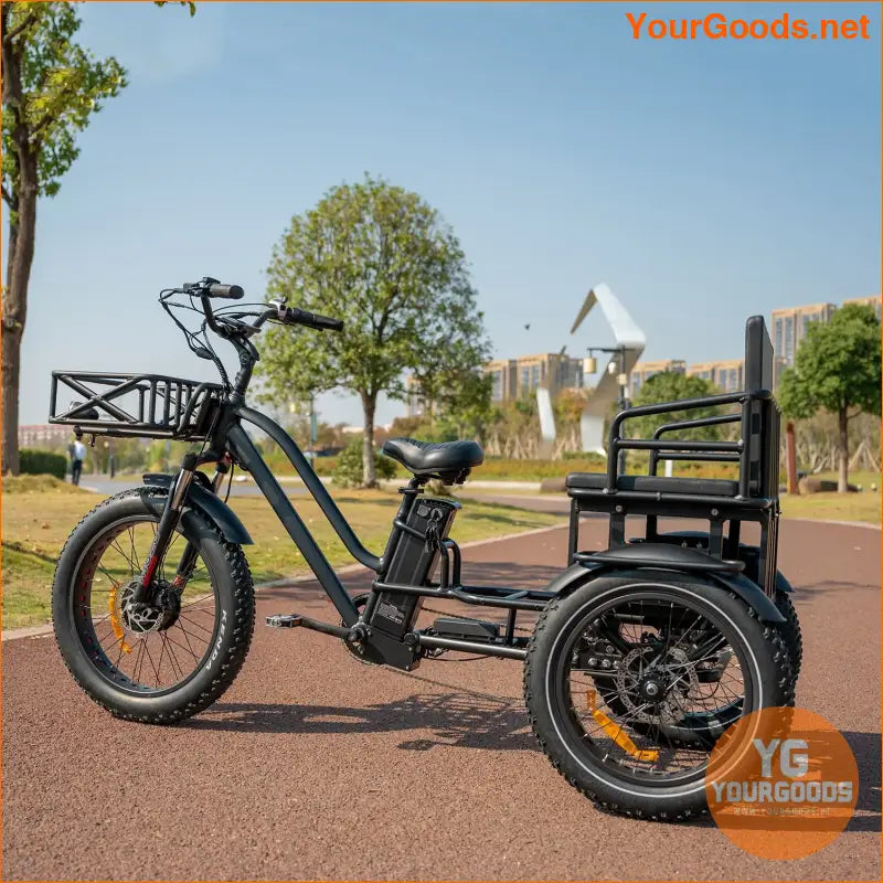 Fat Tire 3-Wheel Electric Tricycle – Two-Seater for Eco-Friendly Rides | YOURGOODS | $2,199