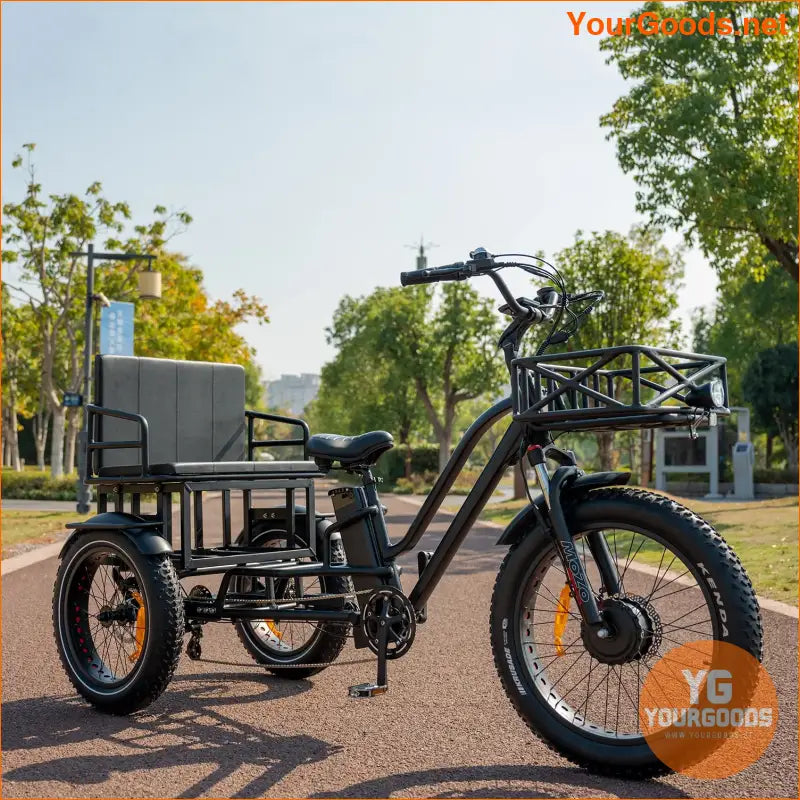 Fat Tire 3-Wheel Electric Tricycle – Two-Seater for Eco-Friendly Rides | YOURGOODS | $2,199