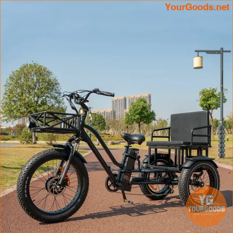 Fat Tire 3-Wheel Electric Tricycle – Two-Seater for Eco-Friendly Rides | YOURGOODS | $2,199