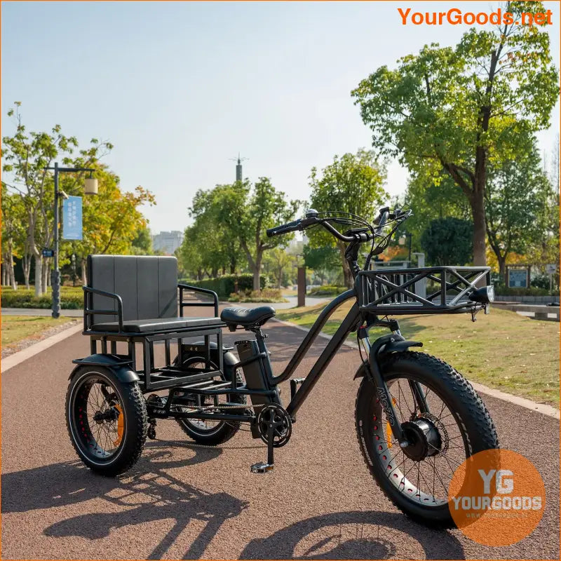 Fat Tire 3-Wheel Electric Tricycle – Two-Seater for Eco-Friendly Rides | YOURGOODS | $2,199