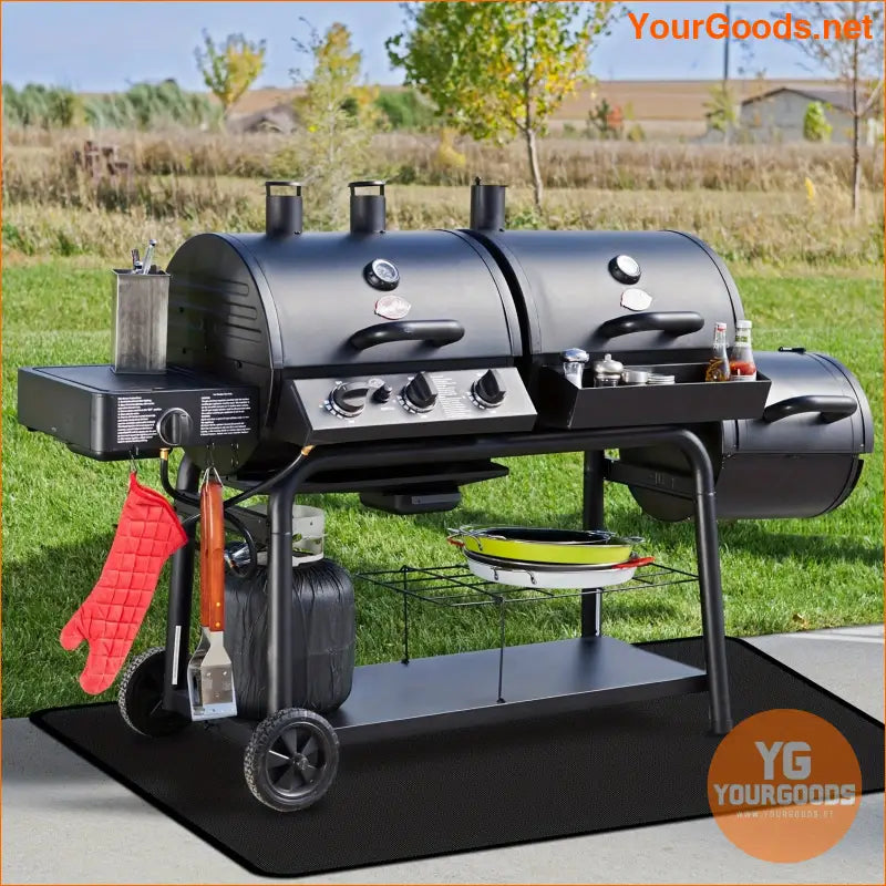 Fireproof BBQ Mat Durable Under Grill Protector 60x40 - YourGoods Online Shop