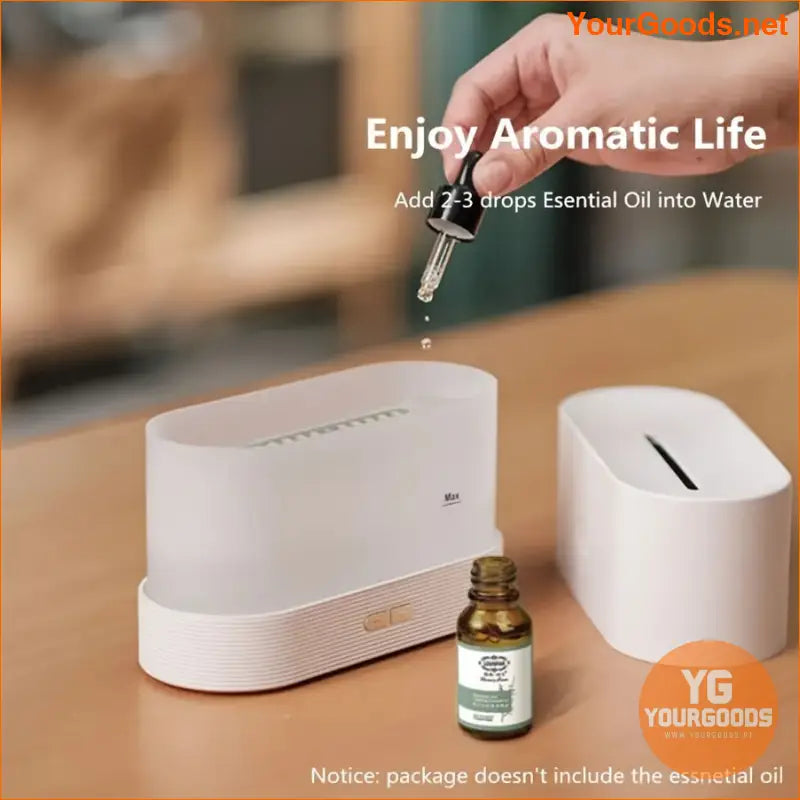 Flame Effect Humidifier Warm Light Air Purifier - YourGoods Online Shop