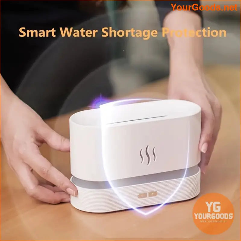 Flame Effect Humidifier Warm Light Air Purifier - YourGoods Online Shop