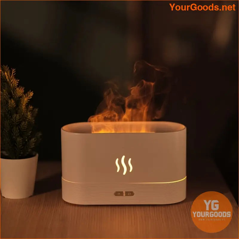 Flame Effect Humidifier Warm Light Air Purifier - YourGoods Online Shop