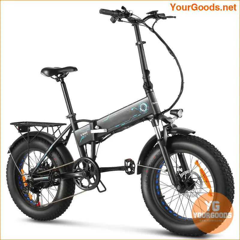 Foldable 20 Fat Tire Ebike with 750W Motor 50 Mile Range - YourGoods Online Shop