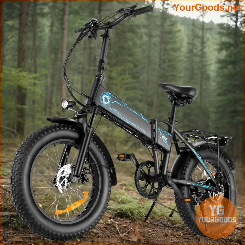 Foldable 20 Fat Tire Ebike with 750W Motor 50 Mile Range - YourGoods Online Shop