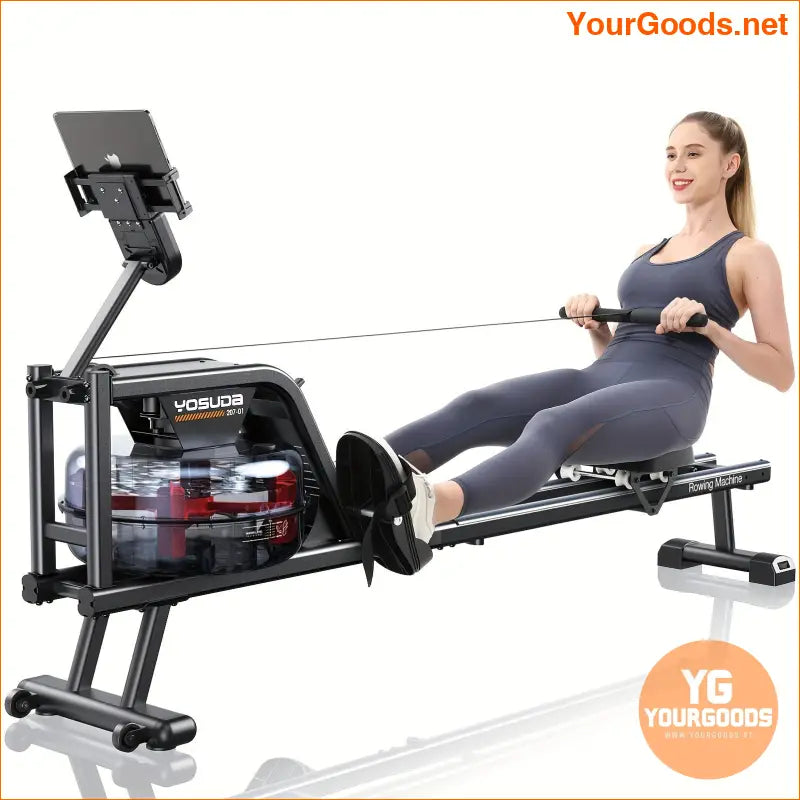 Foldable Magnetic Water Rowing Machine 350 LB Capacity - YourGoods Online Shop