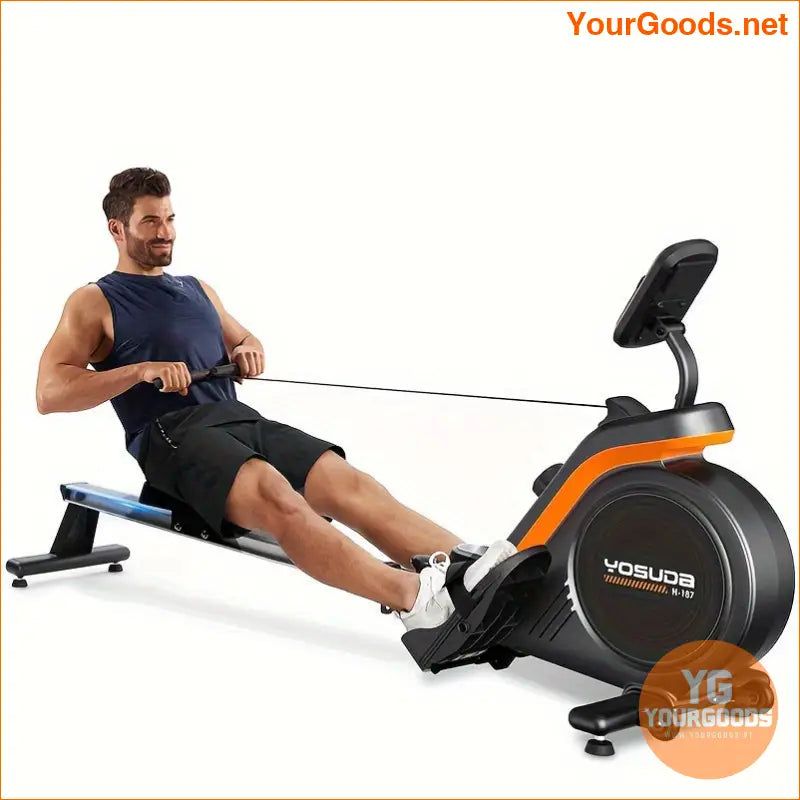 Foldable Magnetic Water Rowing Machine with Tablet Holder 350 LB Capacity - YourGoods Online Shop