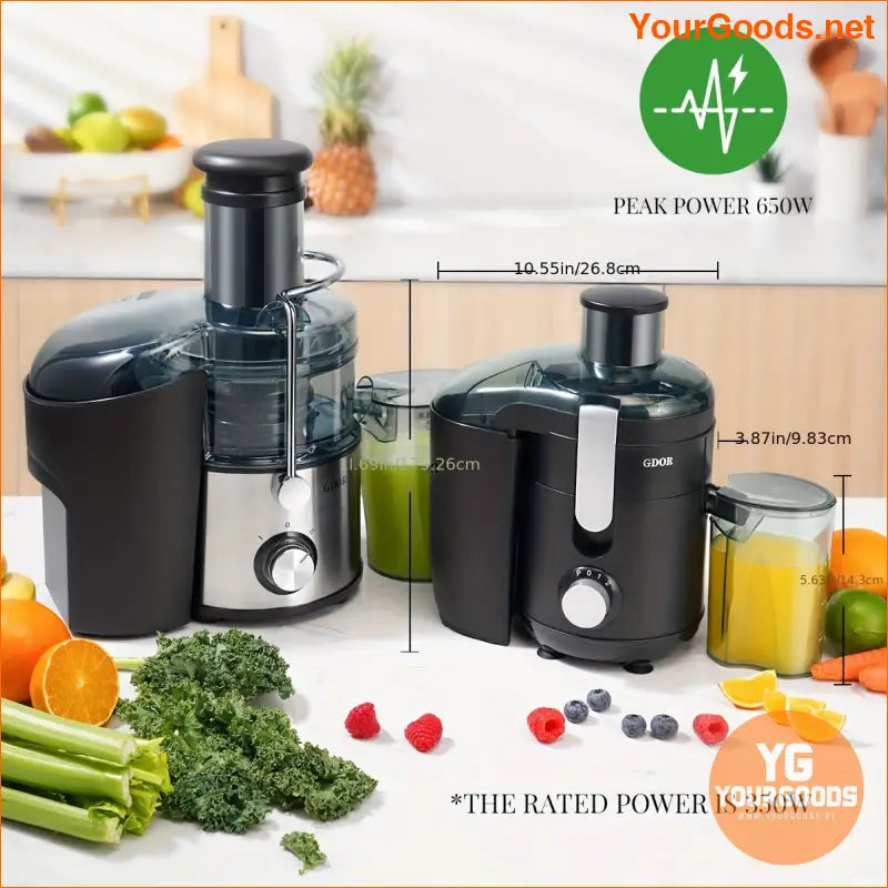 GDOR Centrifugal Juicer 25 Chute 15Oz 350W