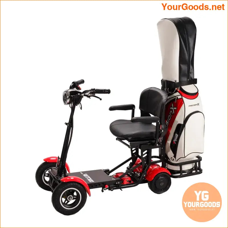 Golf Scooter New Design Factory Price Golf Bag Cart Portable with Bag Holder 4 Wheel Electric Scooter Car for Adults