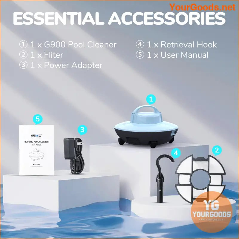 Grennix Cordless Pool Vacuum Ultimate Automatic Pool Cleaner - YourGoods Online Shop