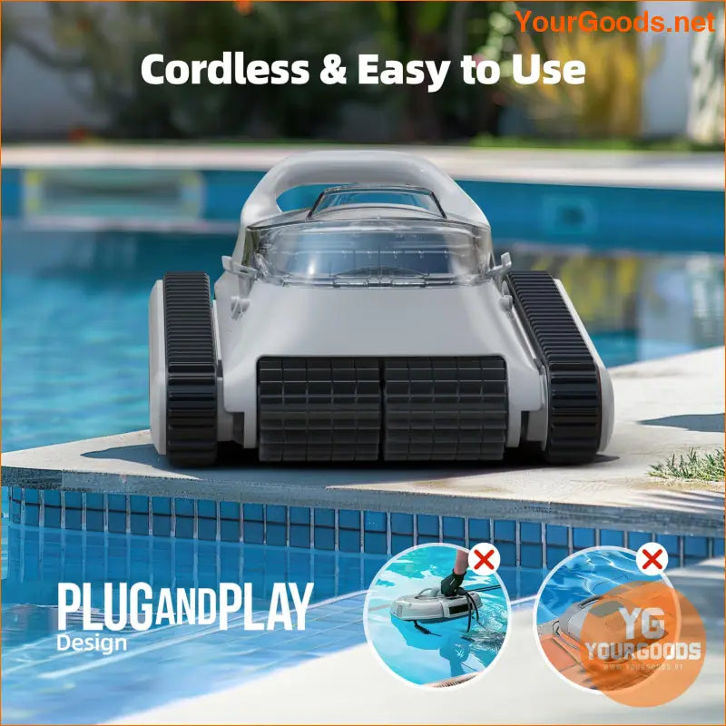 Grennix Nex Trend Cordless Robotic Pool Cleaner 150 Min Runtime - YourGoods Online Shop