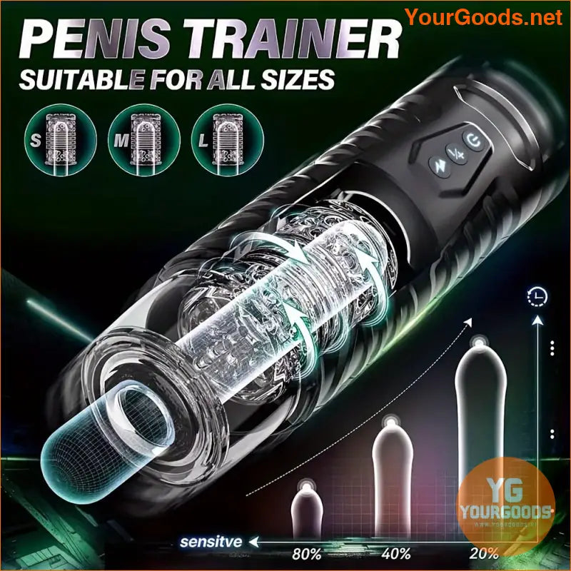 HandsFree Male Masturbator with Sucking Thrusting Modes - YourGoods Online Shop