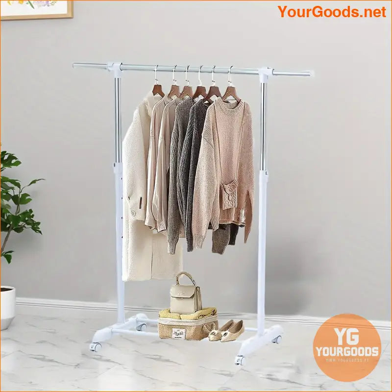 Heavy Duty Expandable Freestanding Clothing Rack with Wheels - YourGoods Online Shop