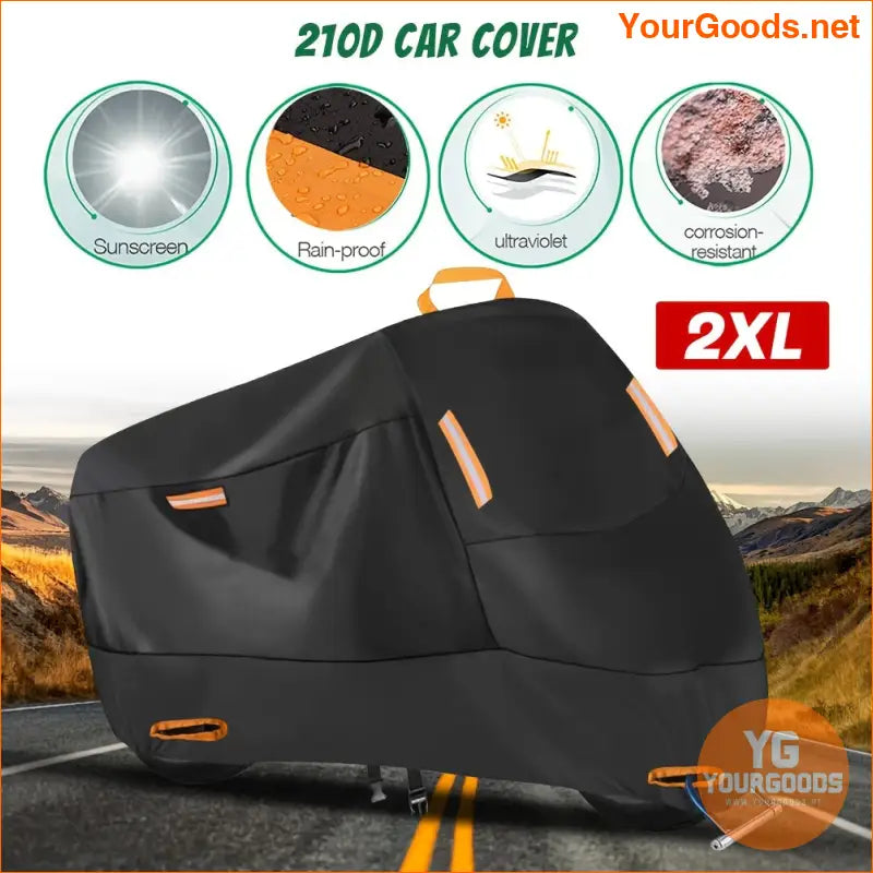 Heavy Duty Rainproof UV Motorcycle Cover with Anti Theft Buckle - YourGoods Online Shop