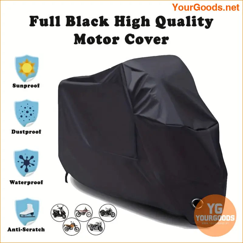 Heavy Duty Waterproof UV Proof Motorcycle Cover with Lock Holes - YourGoods Online Shop