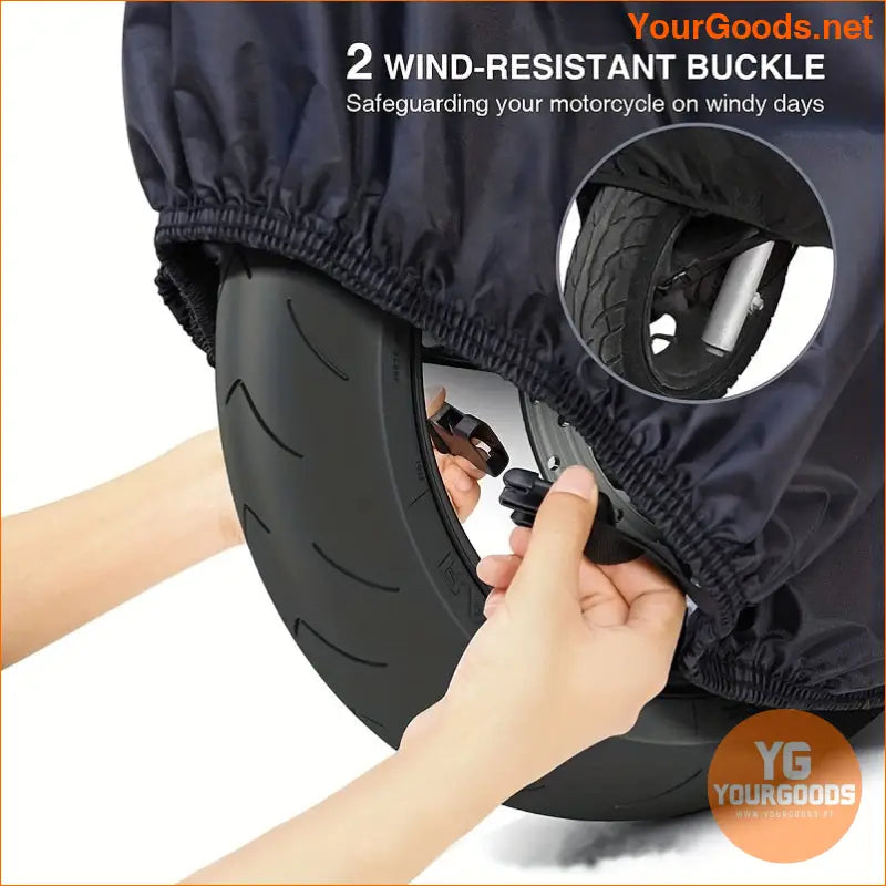 Heavy Duty Waterproof UV Proof Motorcycle Cover with Lock Holes - YourGoods Online Shop