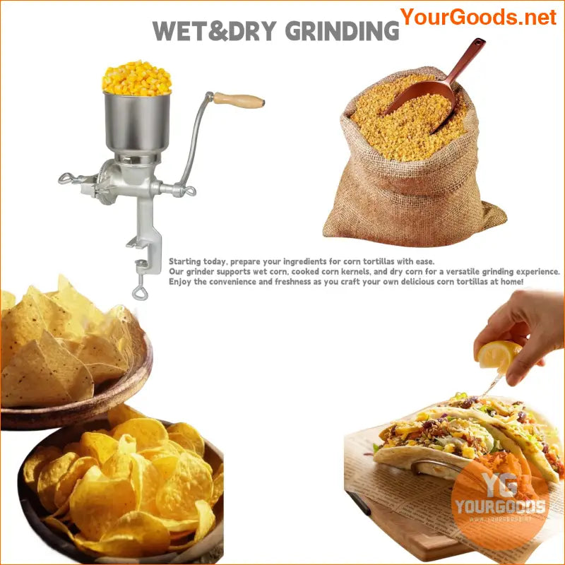 HeavyDuty Cast Iron Grain Coffee Mill with Clamp - YourGoods Online Shop