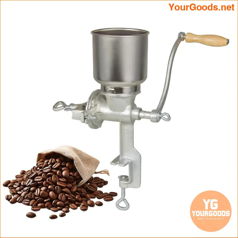 HeavyDuty Cast Iron Grain Coffee Mill with Clamp - YourGoods Online Shop