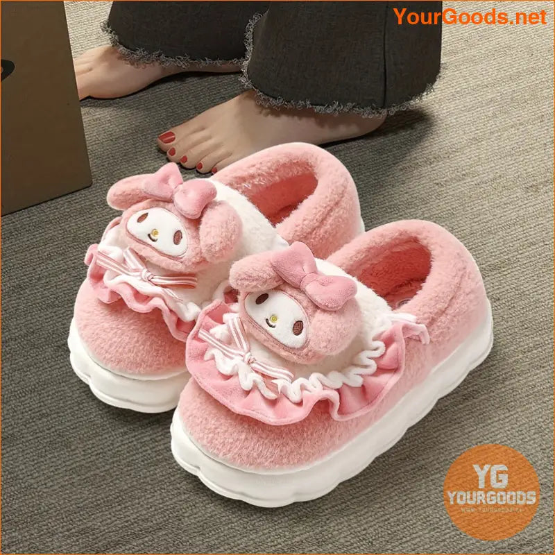 Hello Kitty Cozy Plush Winter Indoor Slippers - YourGoods Online Shop