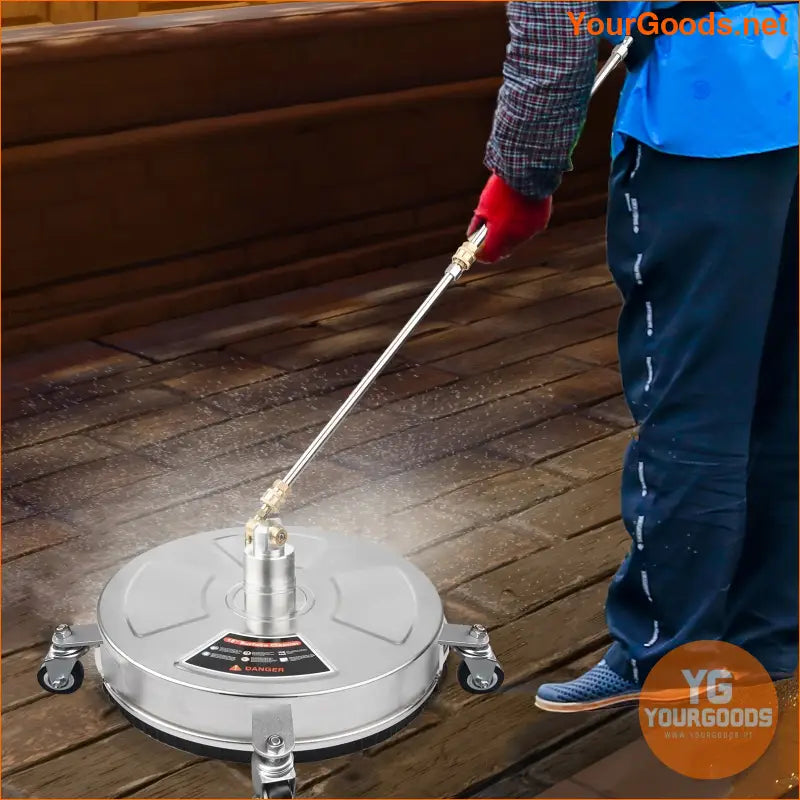 High Pressure 18 Surface Cleaner with Wheels and Extensions - YourGoods Online Shop