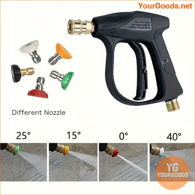 High Pressure Foam Gun with 5 Nozzles for Car Wash - YourGoods Online Shop