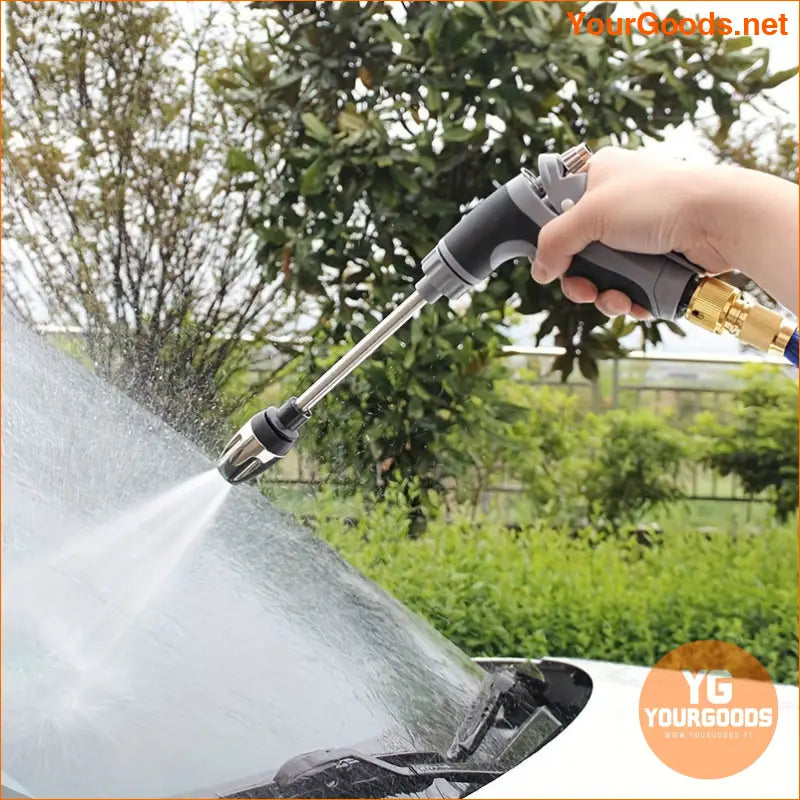 High Pressure Foam Pot Garden Hose Nozzle with Long Spray Gun - YourGoods Online Shop