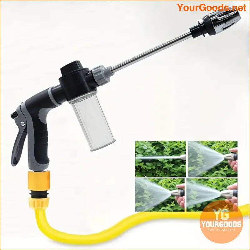 High Pressure Foam Pot Garden Hose Nozzle with Long Spray Gun - YourGoods Online Shop