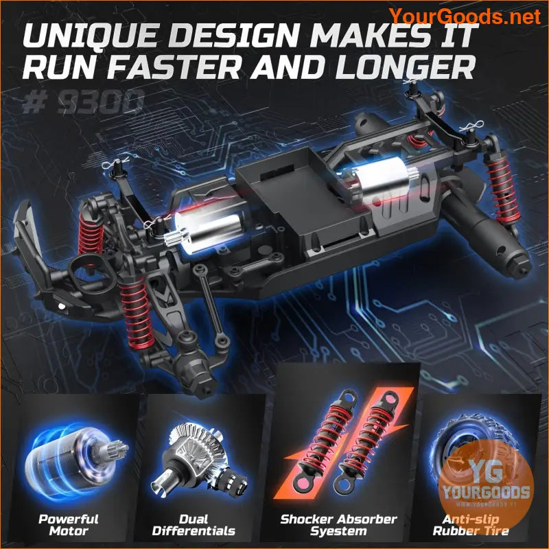 High Speed 4WD RC Car 40 KMH Off Road Monster Truck - YourGoods Online Shop