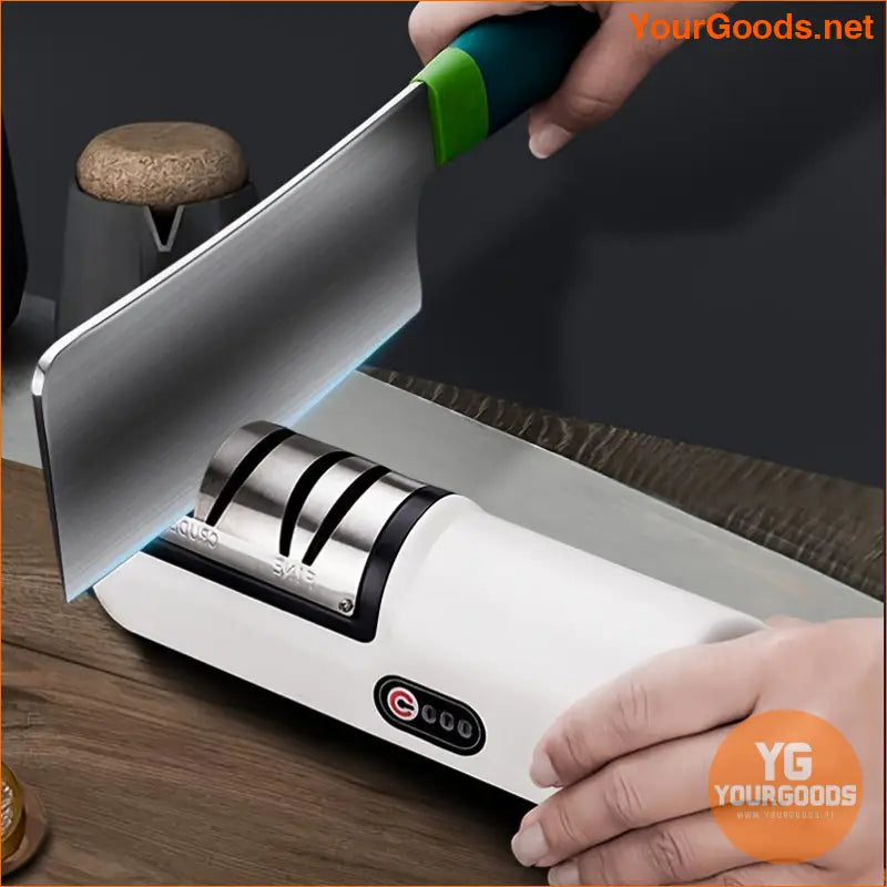 High Speed Automatic Electric Knife Sharpener One Touch Operation - YourGoods Online Shop