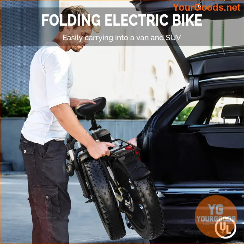 High Torque 49 Mile Fat Tire Electric Bike Dual Suspension - YourGoods Online Shop