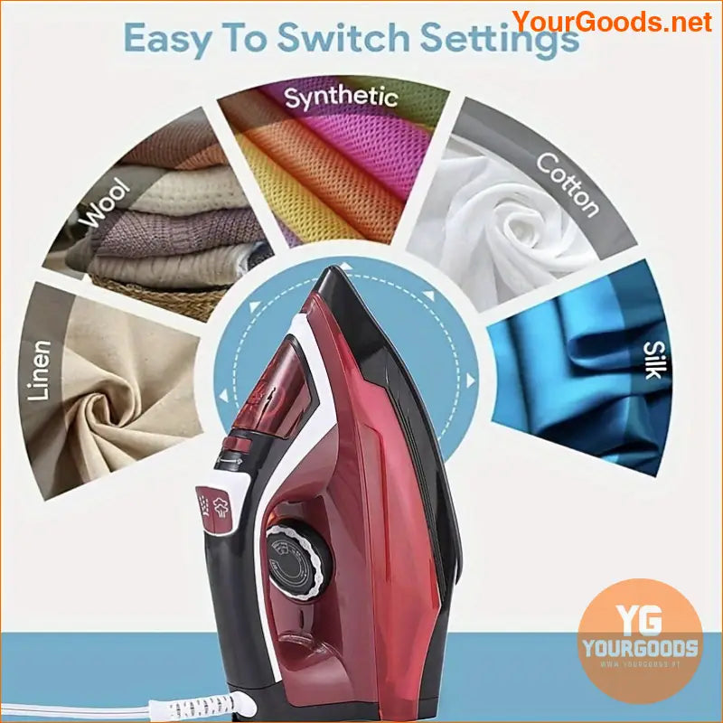 HighPower Steam Iron with Ceramic Soleplate and Auto Shutoff - YourGoods Online Shop