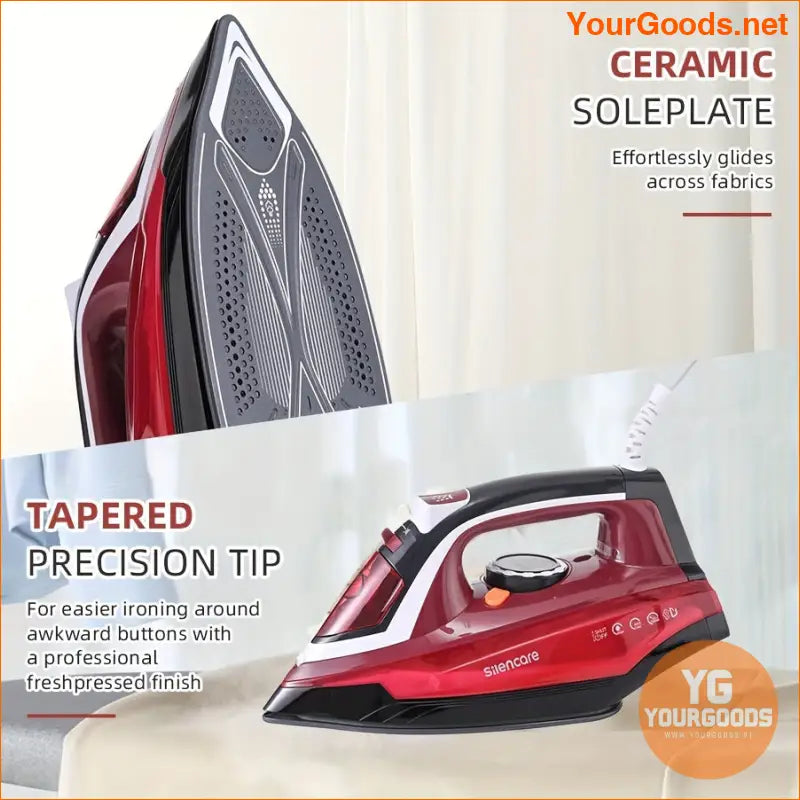 HighPower Steam Iron with Ceramic Soleplate and Auto Shutoff - YourGoods Online Shop