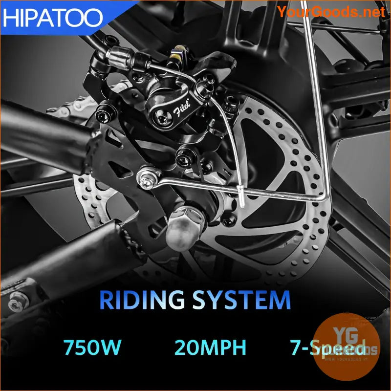 HIPATOO V8Plus 750W Electric Off Road Mountain Bike - YourGoods Online Shop