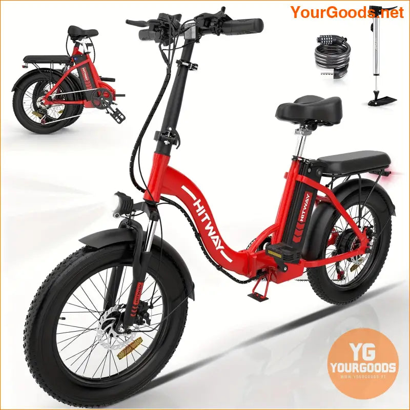 HITWAY BK6M 750W Folding EBike 20 Fat Tires 48V 7Speed - YourGoods Online Shop