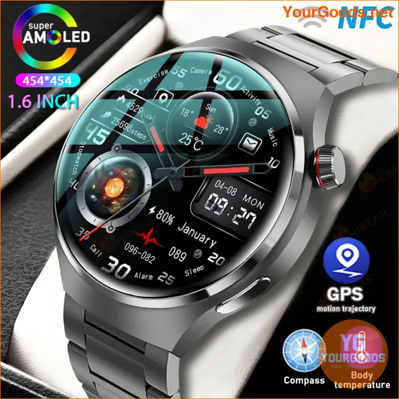 HUAWEI GT4 Pro Smartwatch AMOLED GPS NFC Waterproof 2024 - YourGoods Online Shop