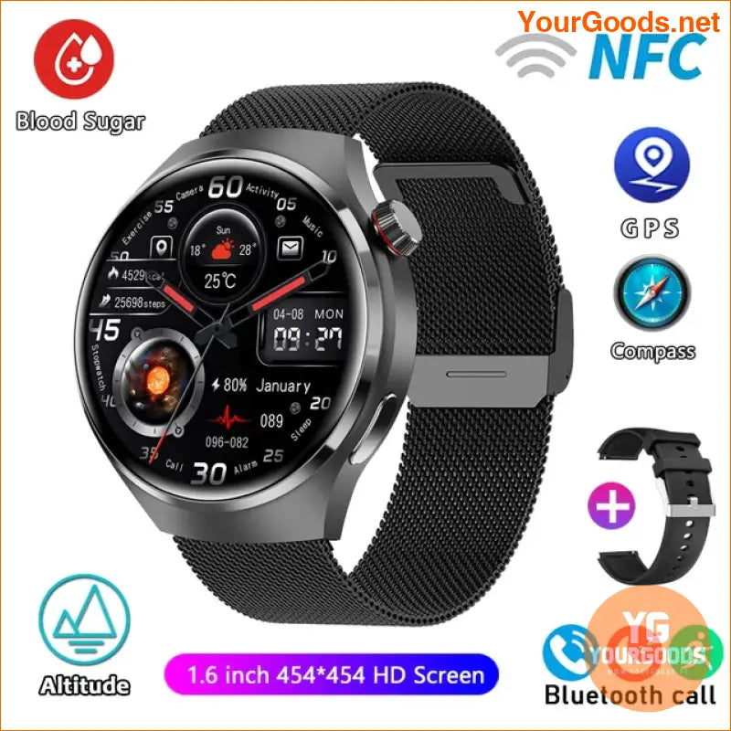 HUAWEI GT4 Pro Smartwatch AMOLED GPS NFC Waterproof 2024 - YourGoods Online Shop