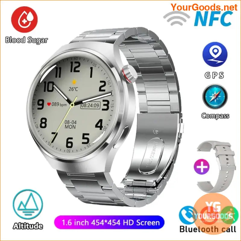 HUAWEI GT4 Pro Smartwatch AMOLED GPS NFC Waterproof 2024 - YourGoods Online Shop