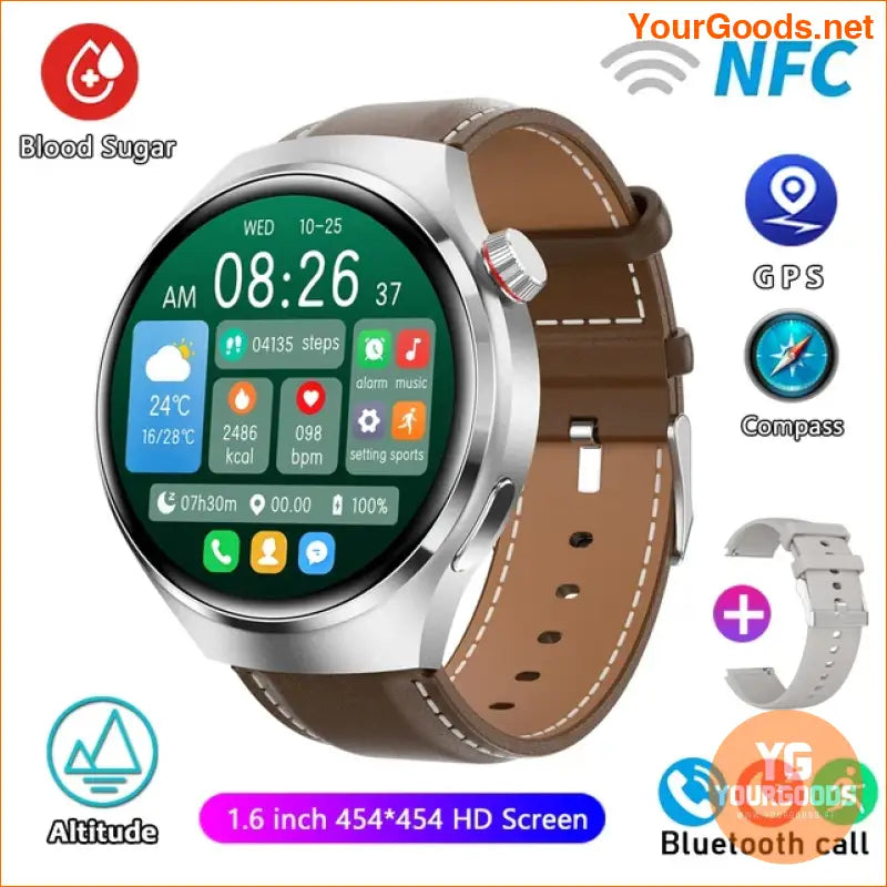 HUAWEI GT4 Pro Smartwatch AMOLED GPS NFC Waterproof 2024 - YourGoods Online Shop